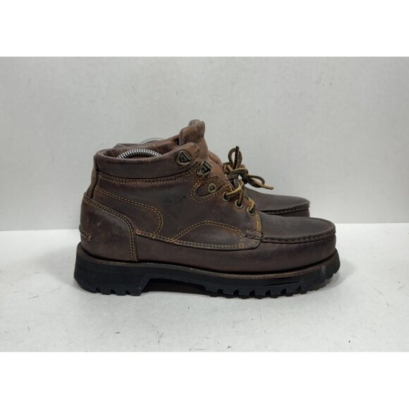 Timberland Chukka Waterproof Boots 34035 Men’s Size 8 Shoes Brown Leather - Picture 1 of 9